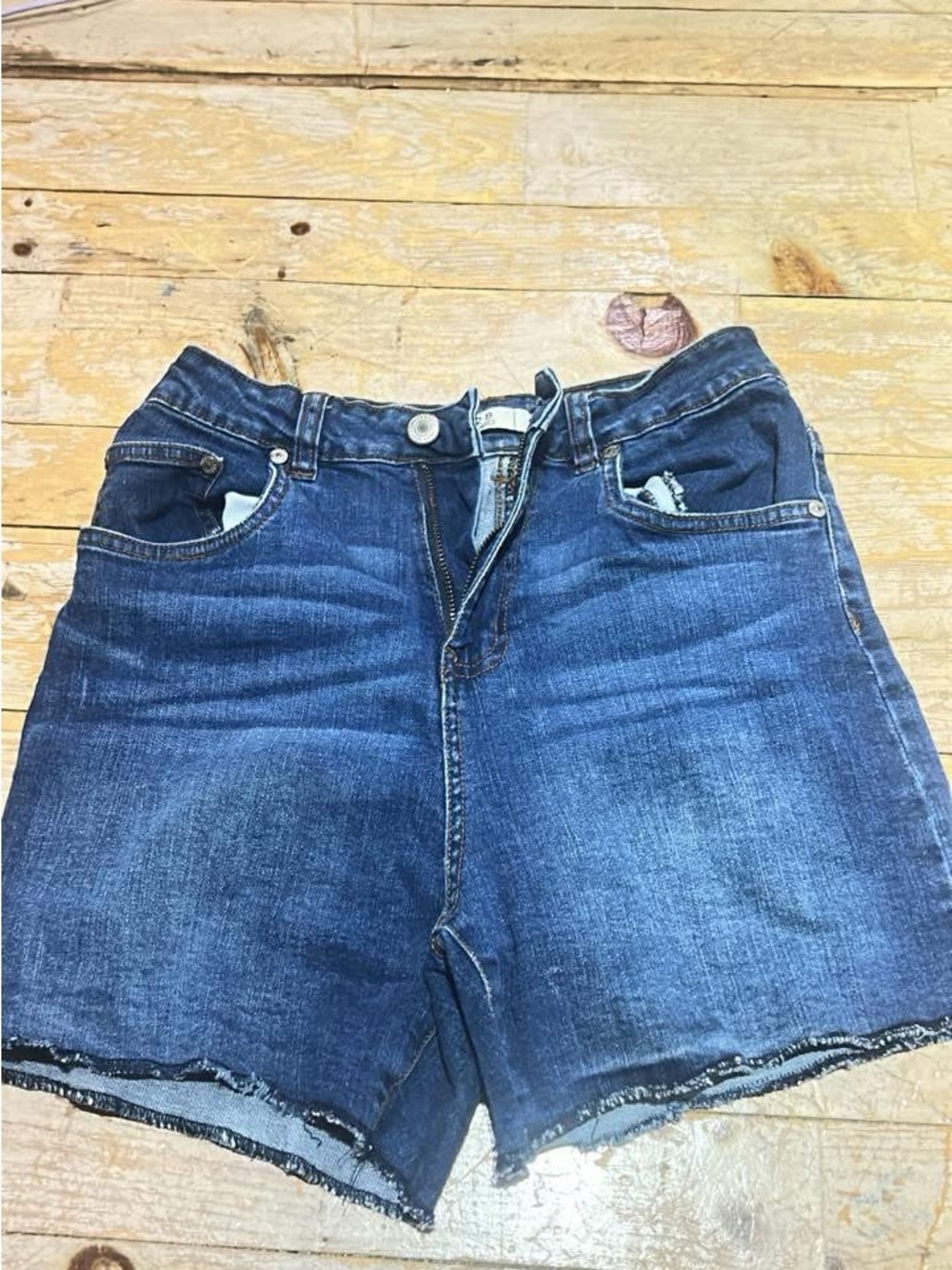 Urban Planet Indigo High-Rise Denim Shorts